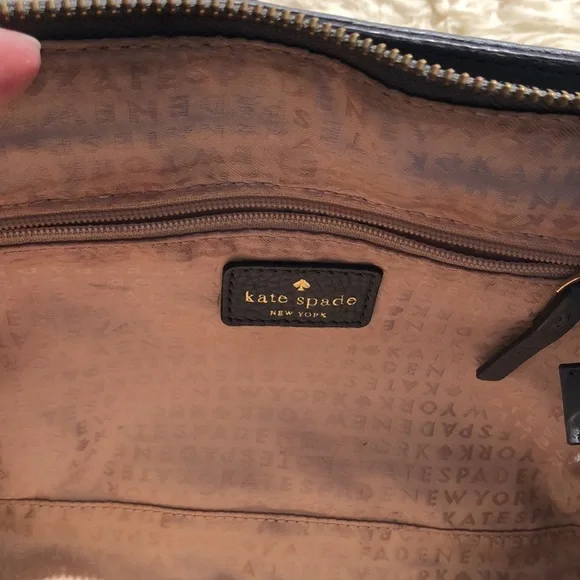 Kate Spade Grey Leather Crossbody bag purse - Picture 5 of 5